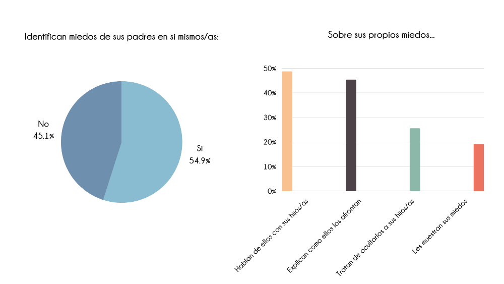 Gráficos observatorio OMCI transmisión miedos padres a hijos